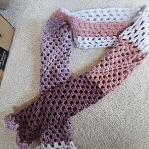 handmade bolero: pink and purple hues
